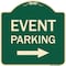 Signmission Event Parking with Left Right Arrow Heavy-Gauge Aluminum Architectural Sign, 18" x 18", G-1818-24062 A-DES-G-1818-24062 - alternate 1